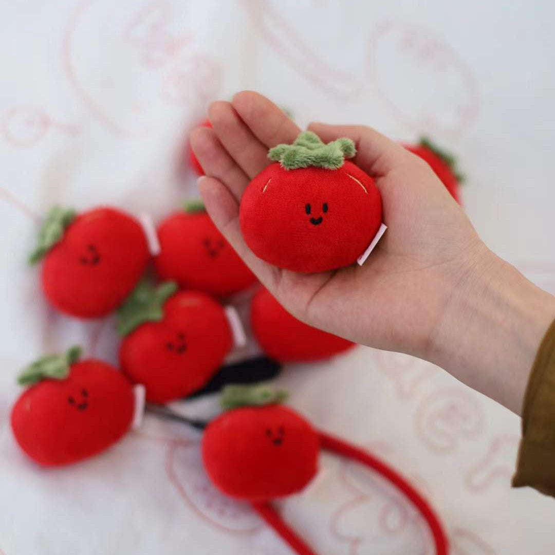 Daily White | Mini Tomato Plush Charm