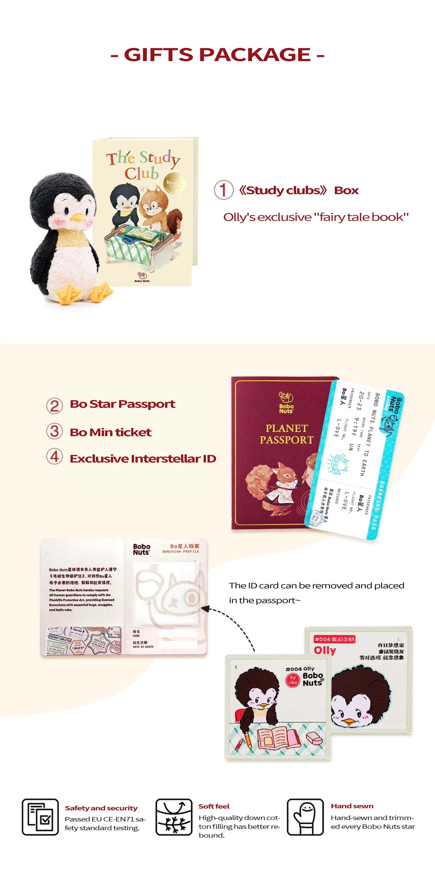 Bobo Nuts | Olly Penguin Plush Toy