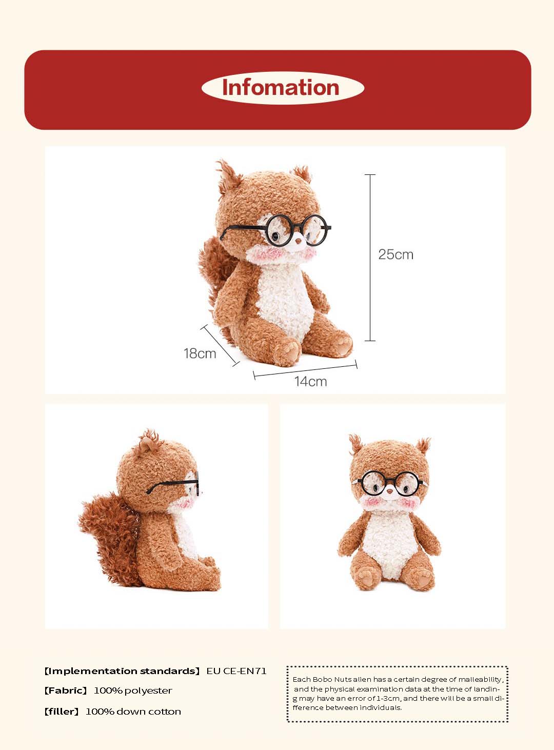 Bobo Nuts | Bobotta Squirrel Plush Toy