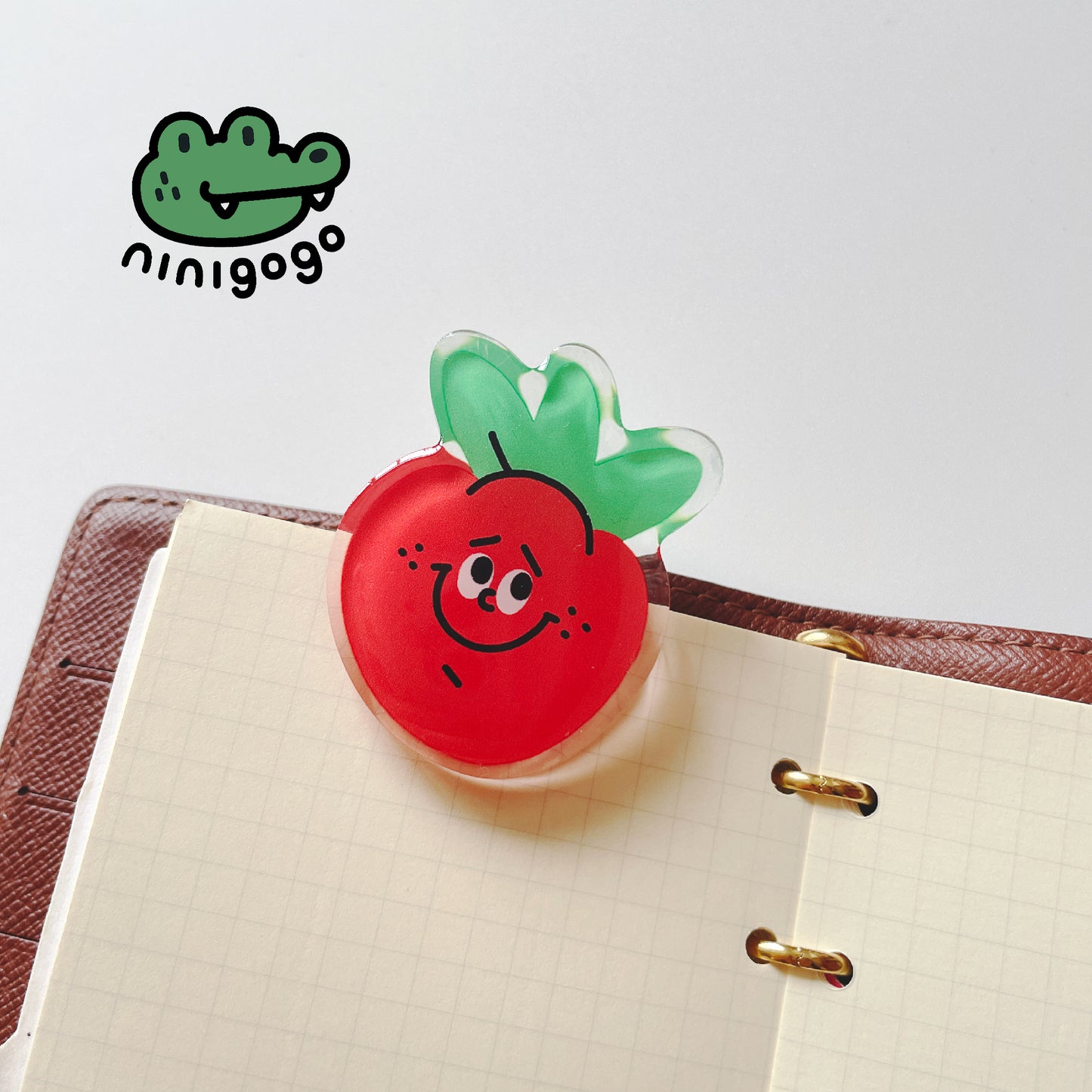 NINIGOGO | Strawberry Acrylic Binder Clip
