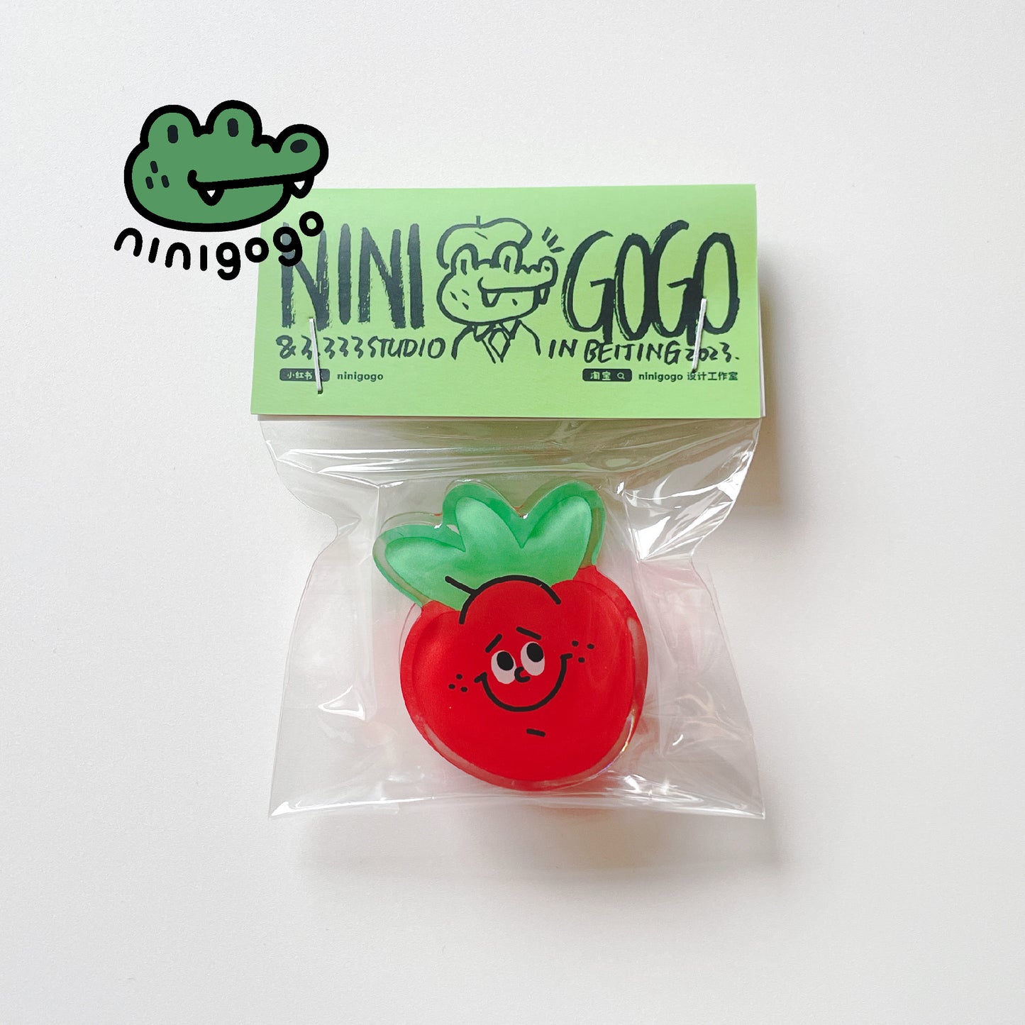 NINIGOGO | Strawberry Acrylic Binder Clip