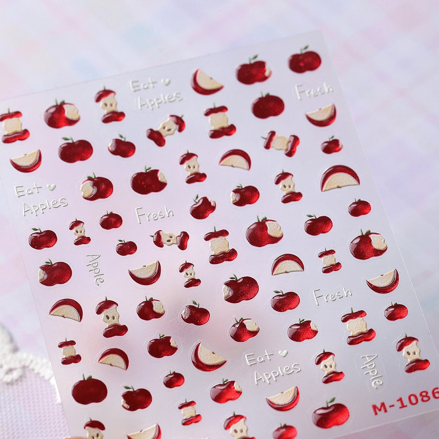 Hello Claws | Red Apple Jelly Nail Deco Sticker