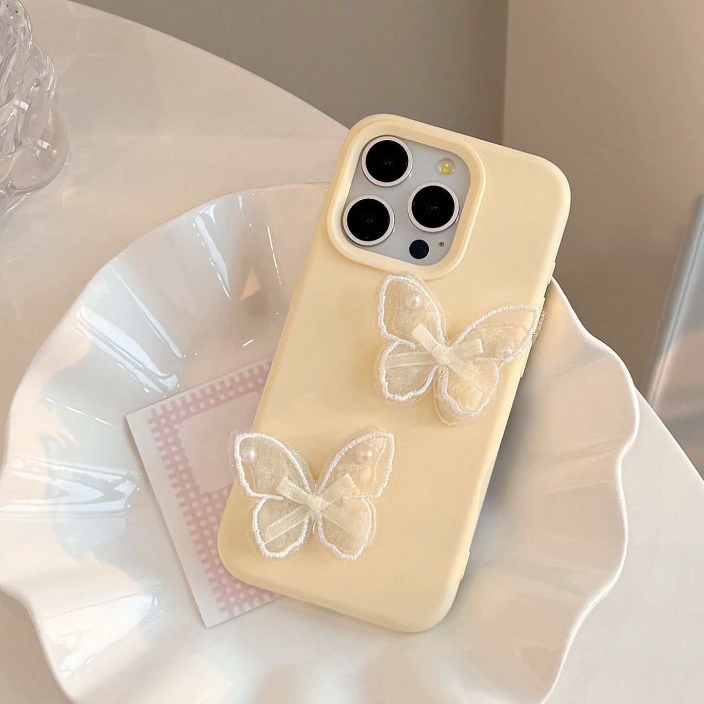 Lace Butterfly Phone Case