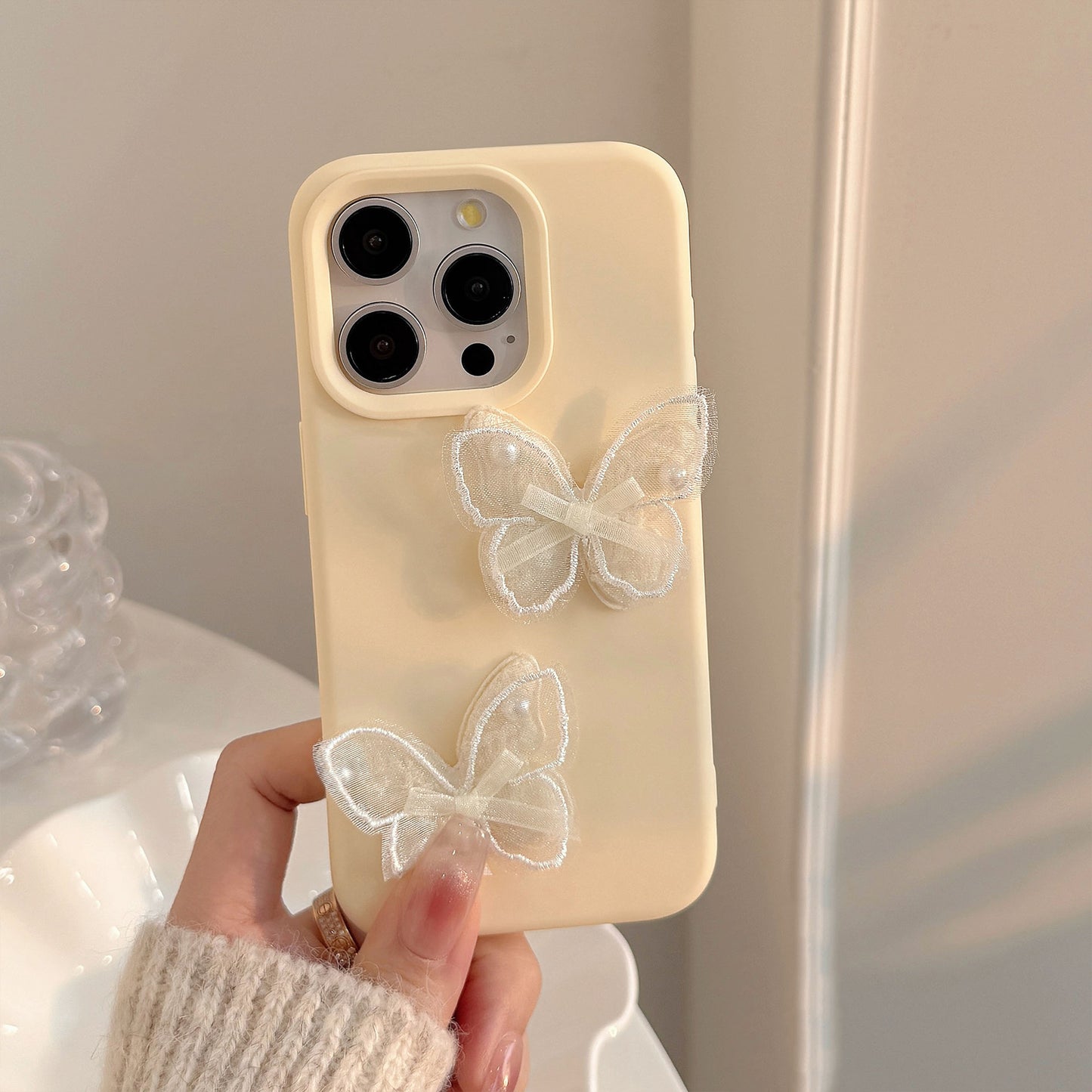 Lace Butterfly Phone Case