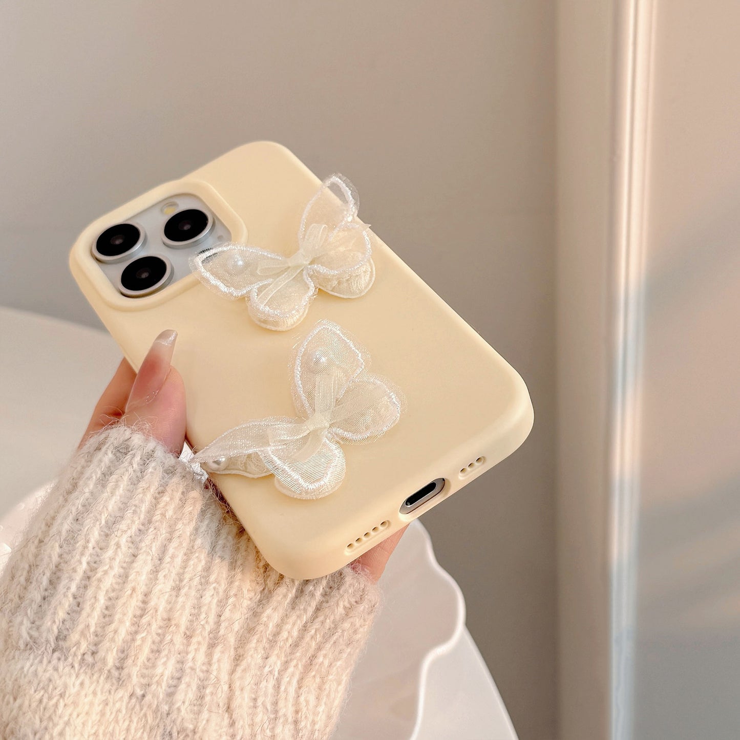 Lace Butterfly Phone Case