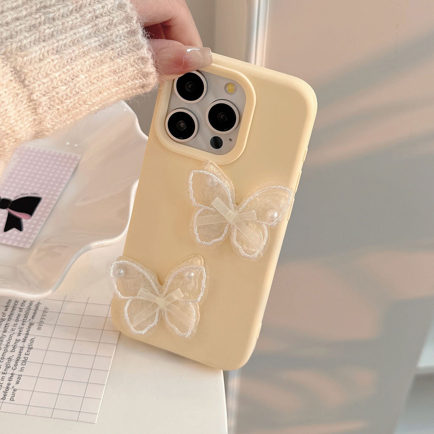 Lace Butterfly Phone Case
