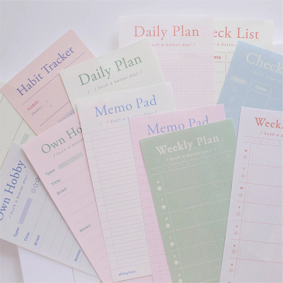 Afterglows | Daily Life Memo Note Pad