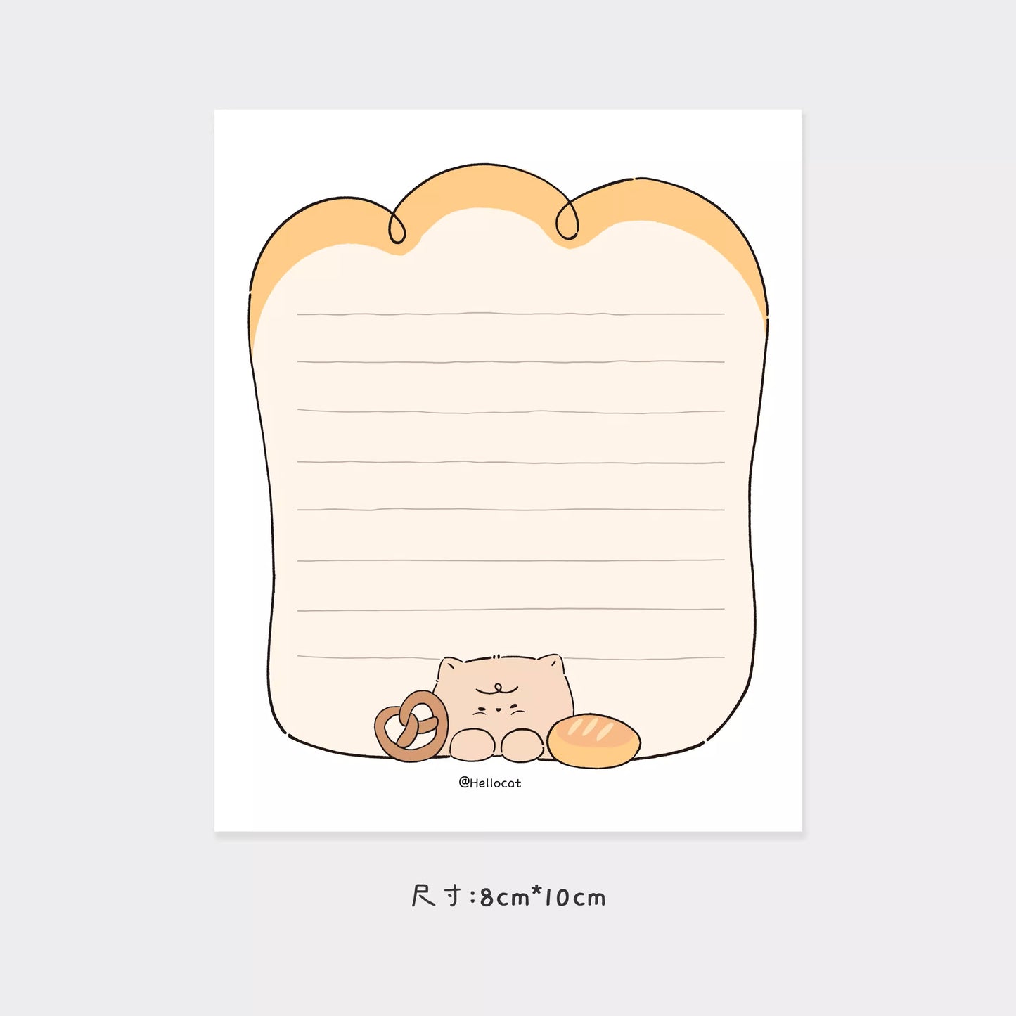 Hello Cat | Bread Cat Memo Note Pad