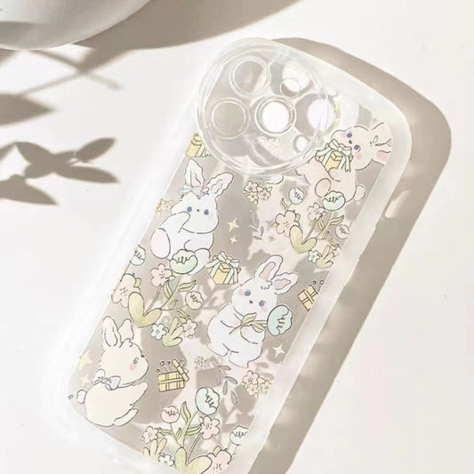 Cute and Adorable Flower Bunny iPhone Case