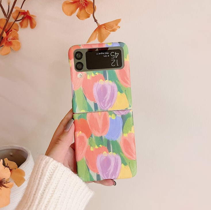 Tulip Flower Kawaii Flower Samsung Z Flip Phone case