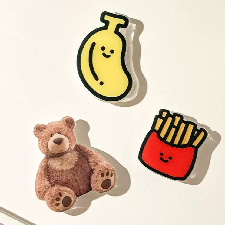 Bear/Banana/Chips Phone Holder Desktop Support