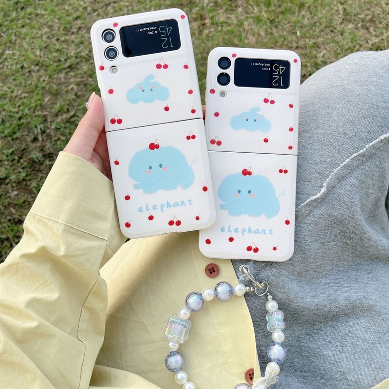 Cherry and Elephant Z Flip Case