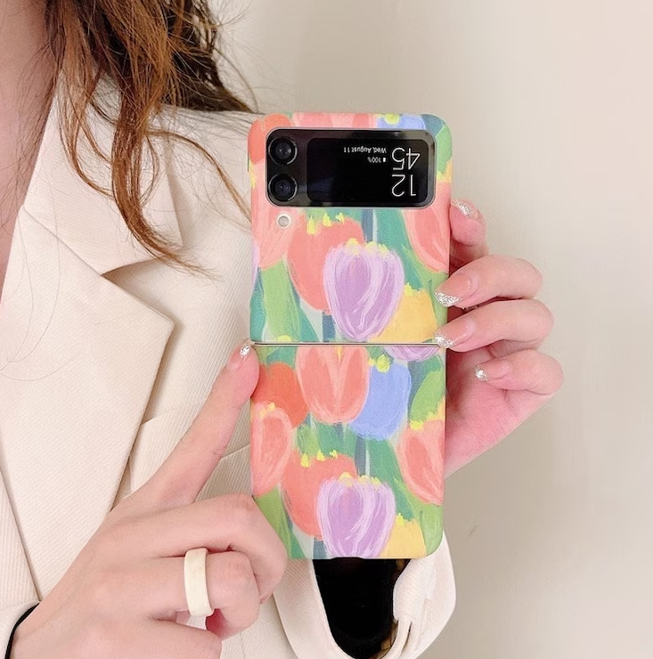 Tulip Flower Kawaii Flower Samsung Z Flip Phone case