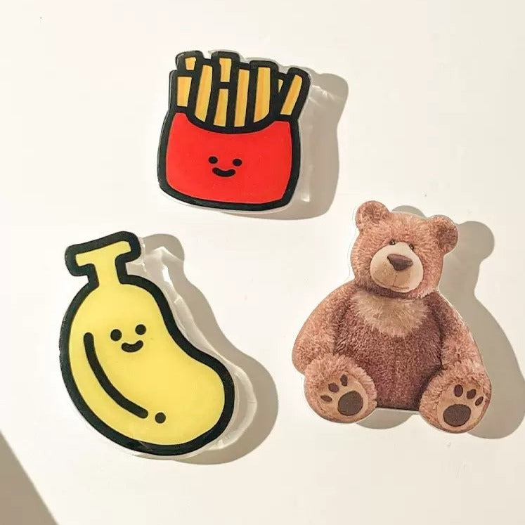 Bear/Banana/Chips Phone Holder Desktop Support