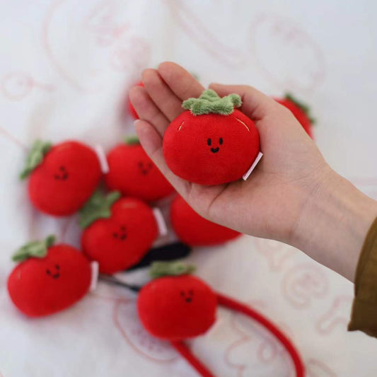 Daily White | Mini Tomato Plush Charm