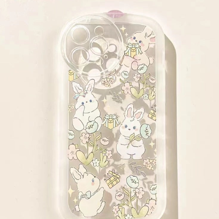 Cute and Adorable Flower Bunny iPhone Case