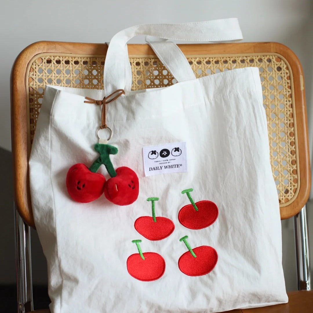 Daily White | Cherry Bag Charm