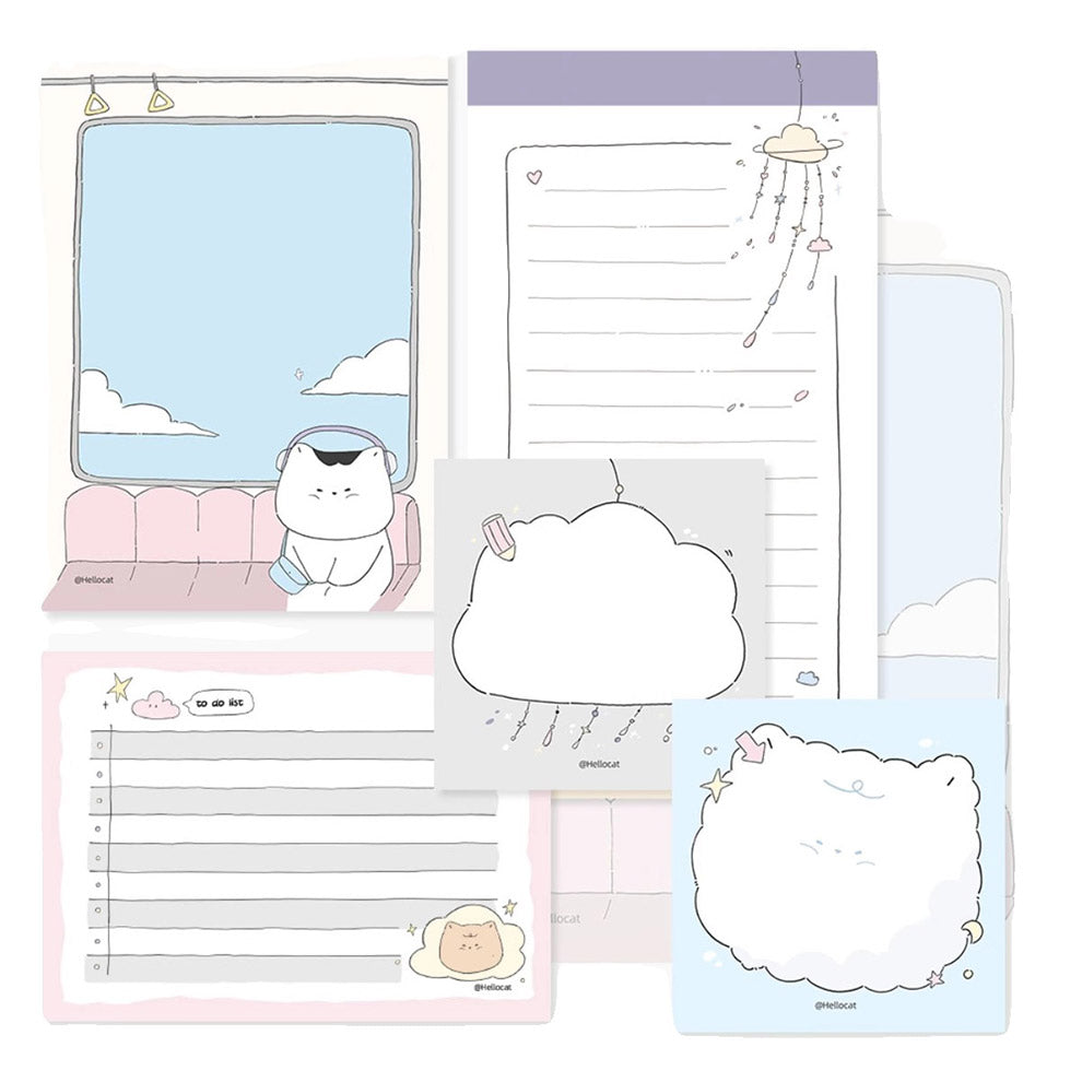 Hello Cat | Cloud Memo Note Pad