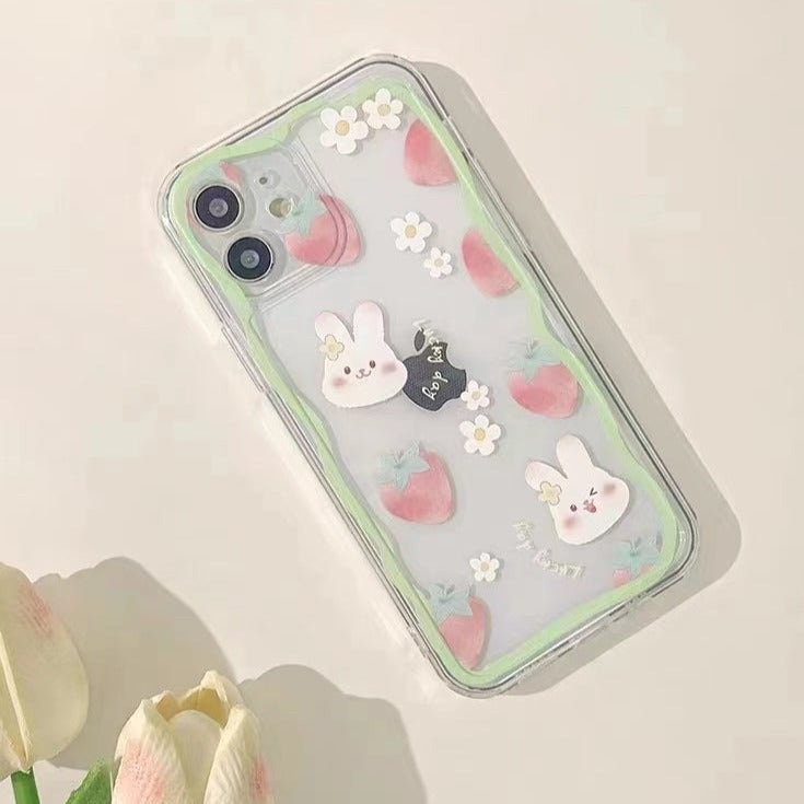 Cute Strawberry Bunny Phone Case