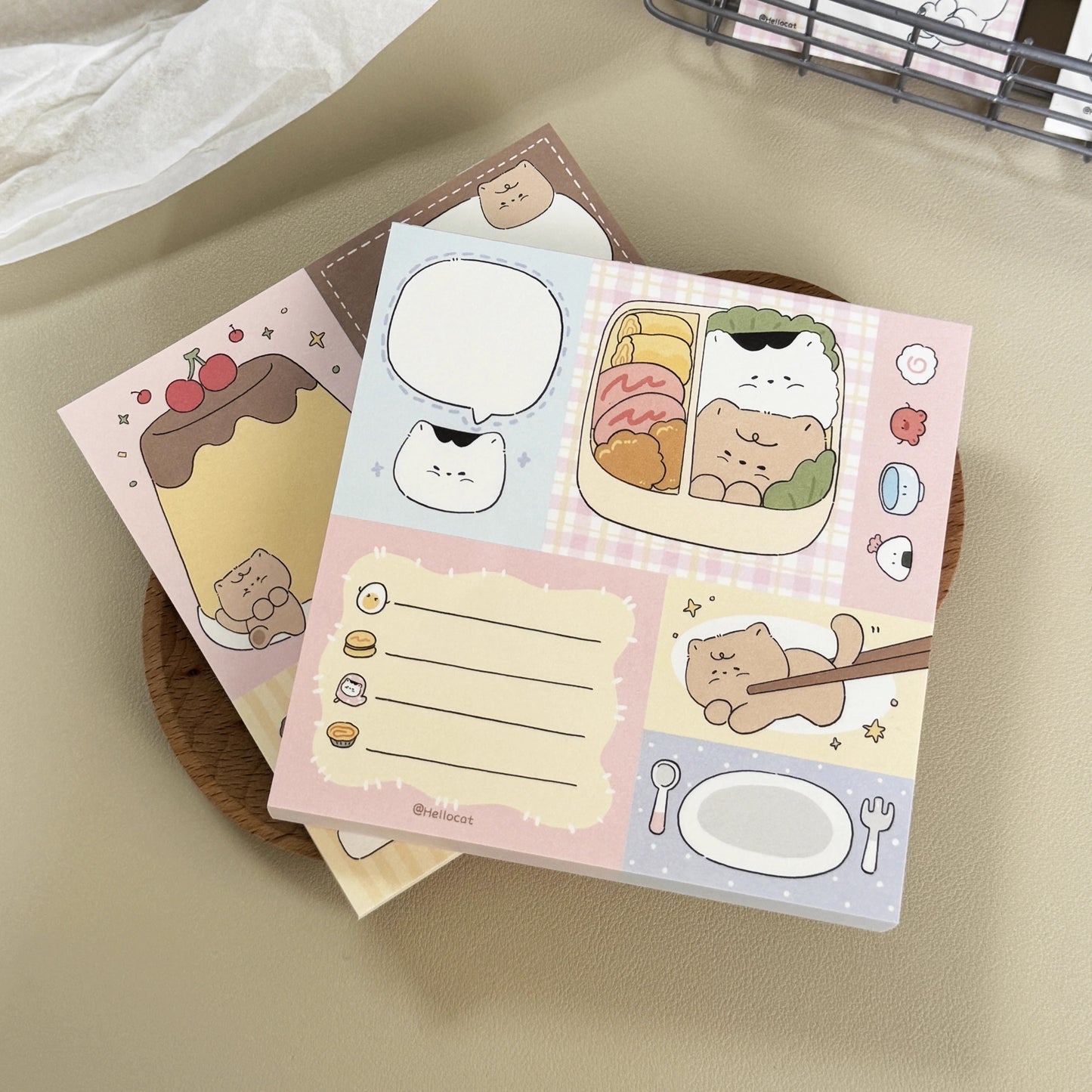 Hello Cat | Kitty Patchwork Memo Note Pad