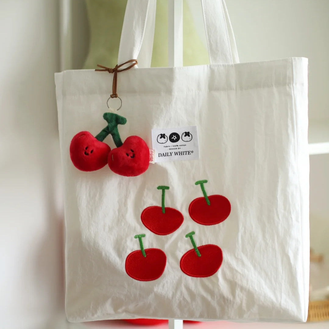 Daily White | Cherry Bag Charm