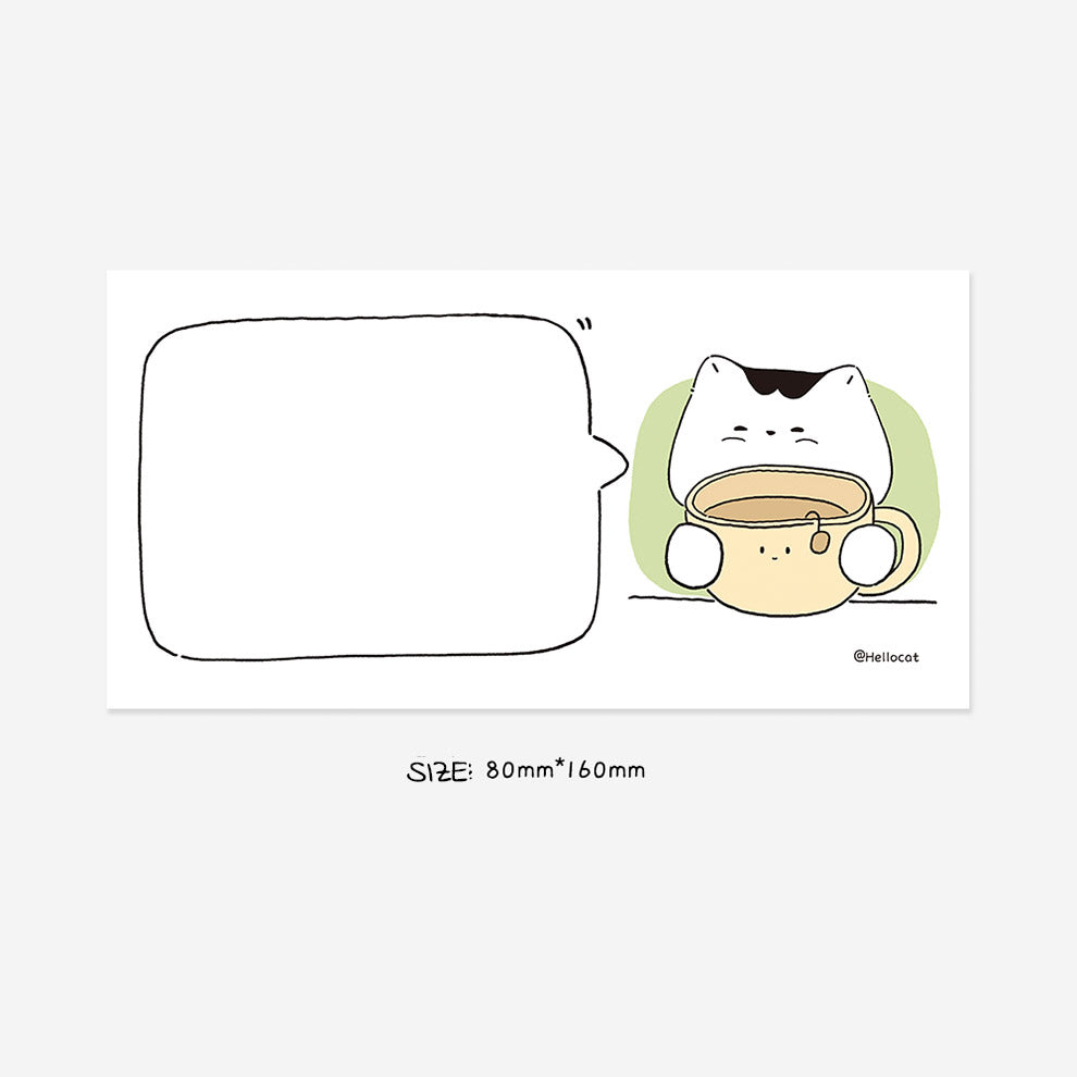 Hello Cat | Flower Kitty Memo Note Pad