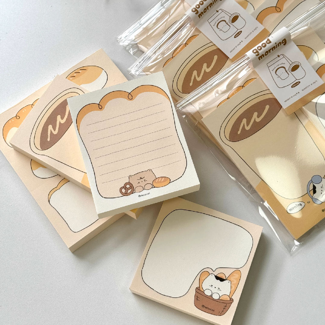 Hello Cat | Bread Cat Memo Note Pad