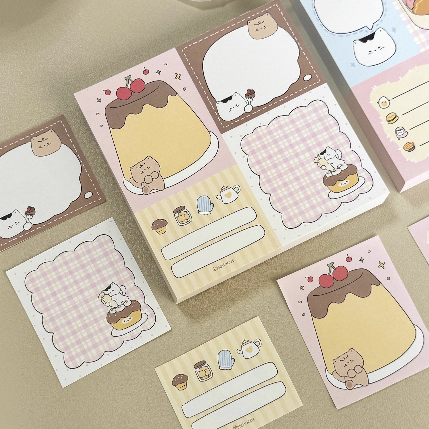 Hello Cat | Kitty Patchwork Memo Note Pad