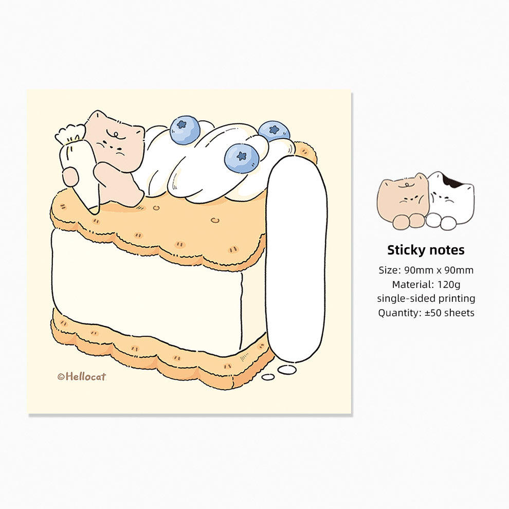 Hello Cat | Cookie Memo Note Pad