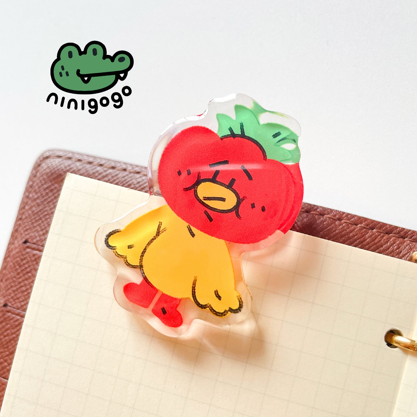 NINIGOGO | Tomato Acrylic Binder Clip