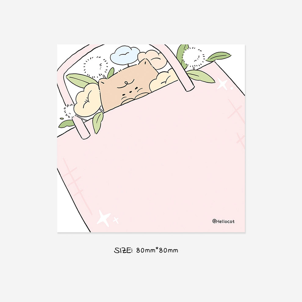 Hello Cat | Flower Kitty Memo Note Pad