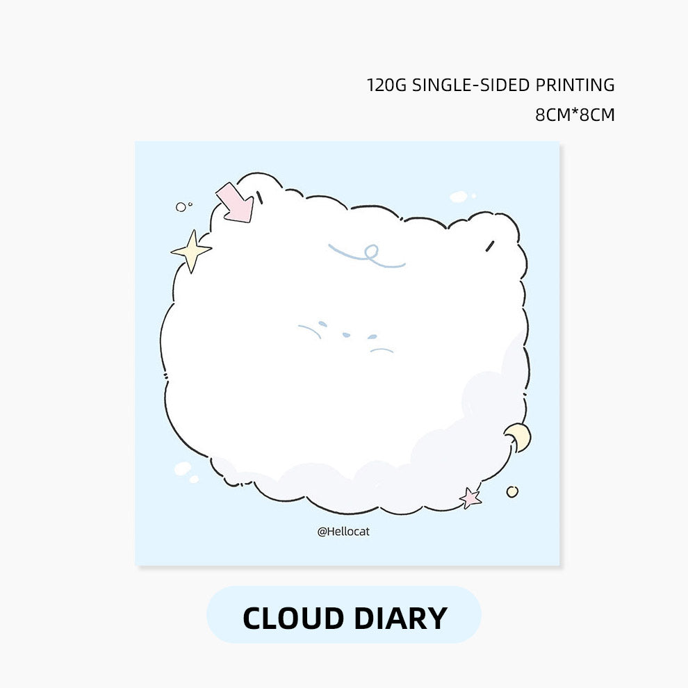 Hello Cat | Cloud Memo Note Pad