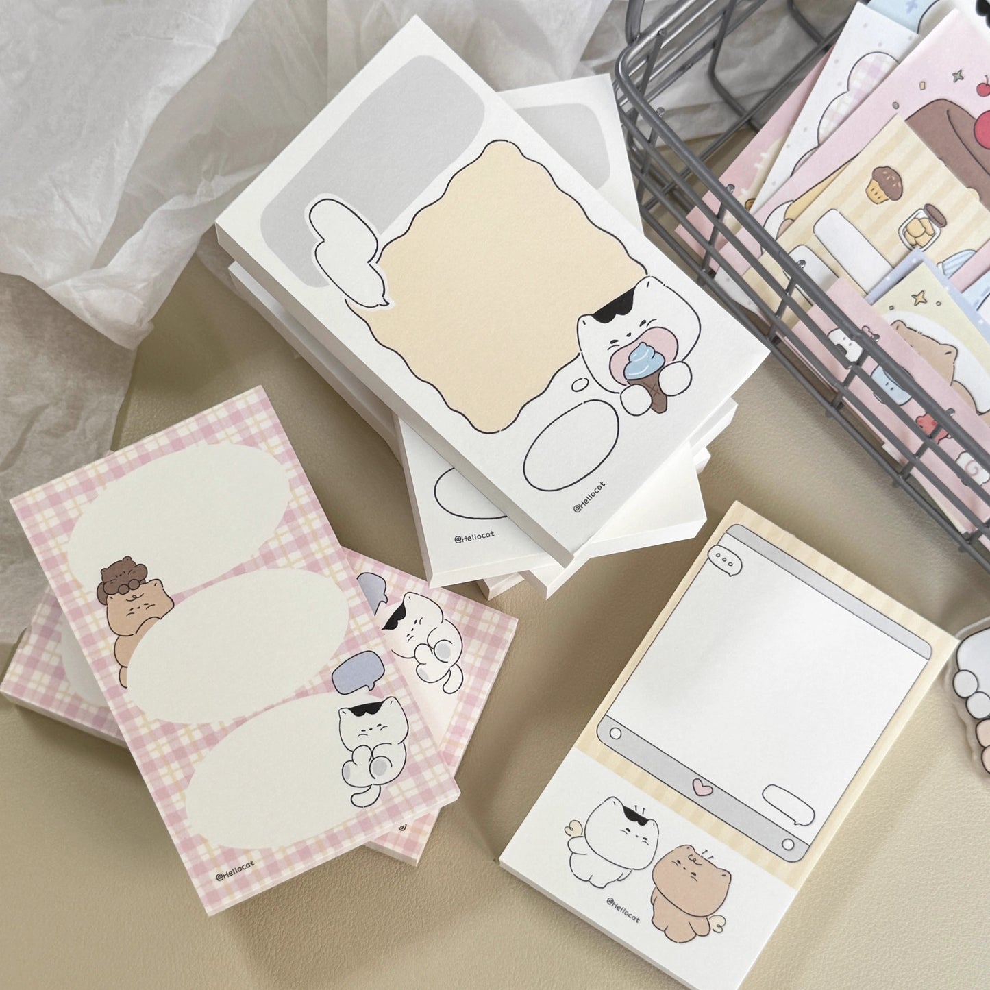 Hello Cat | Cat Memo Note Pad