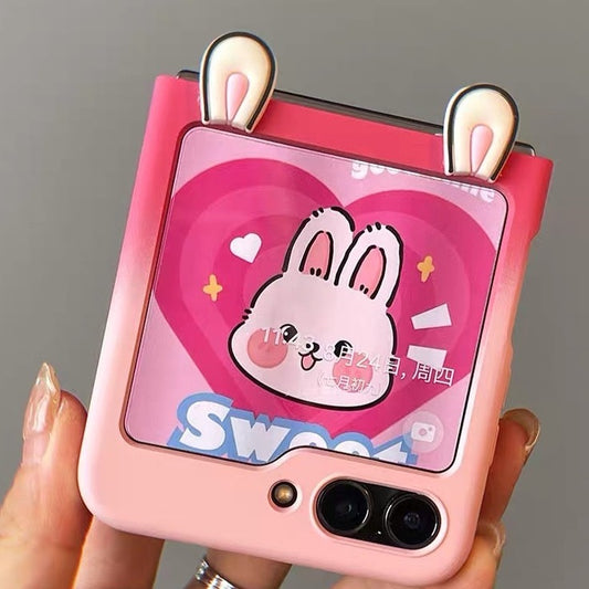 Rabbit Pink Z Flip 5 Case
