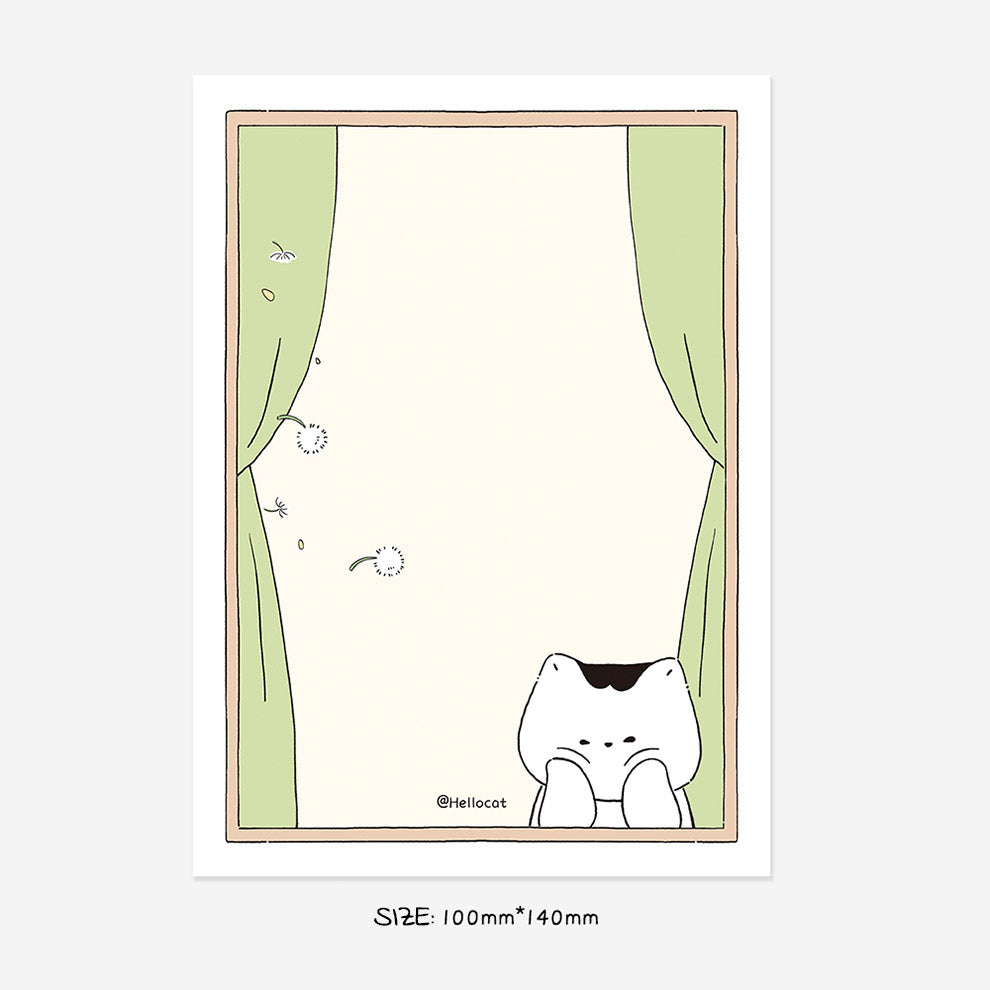 Hello Cat | Flower Kitty Memo Note Pad