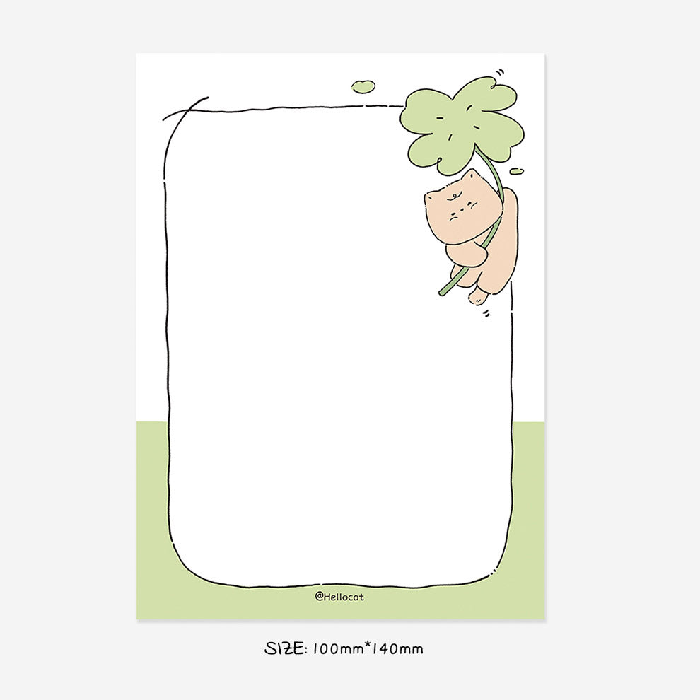 Hello Cat | Flower Kitty Memo Note Pad