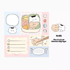 Hello Cat | Kitty Patchwork Memo Note Pad