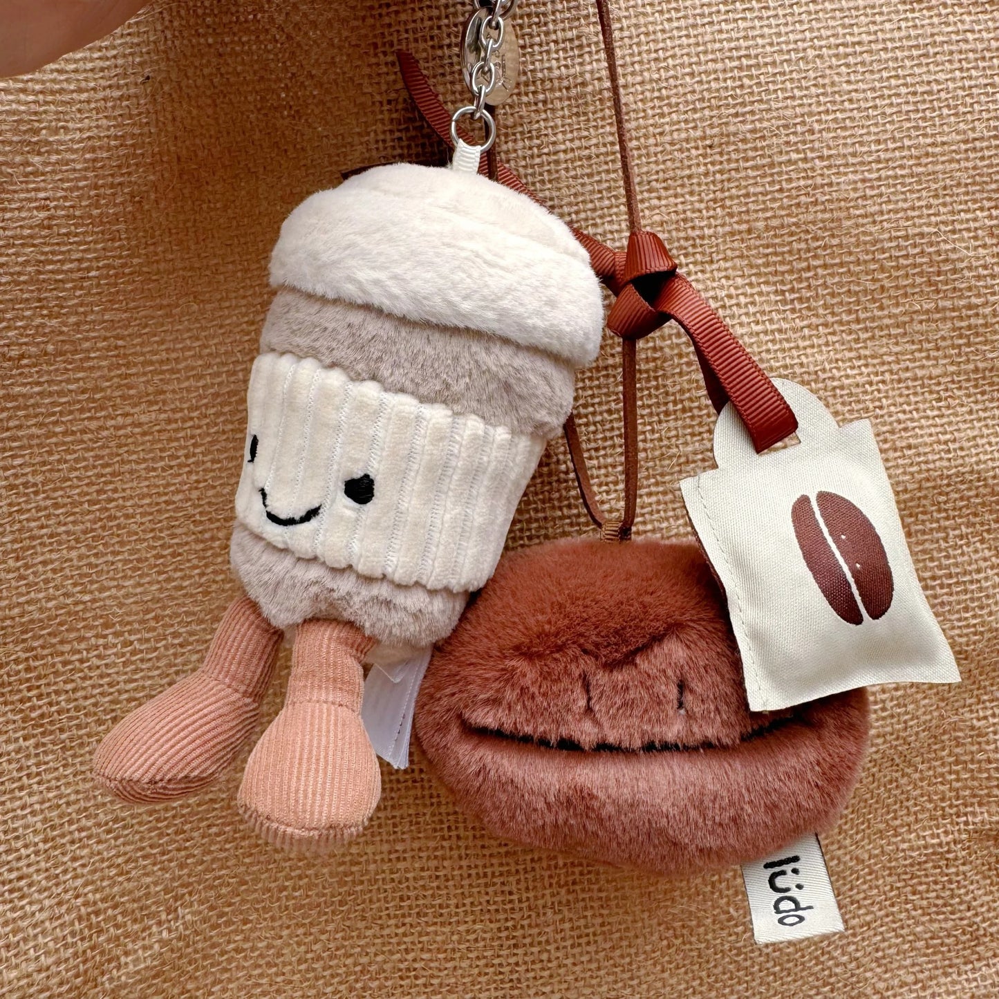 lüdo | Coffee Bean Plush Charm