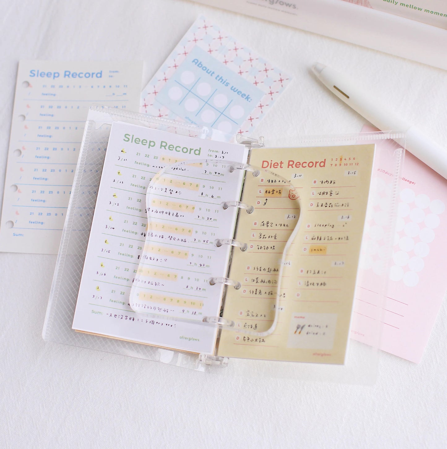 Afterglows | Food Record Memo Note Pad