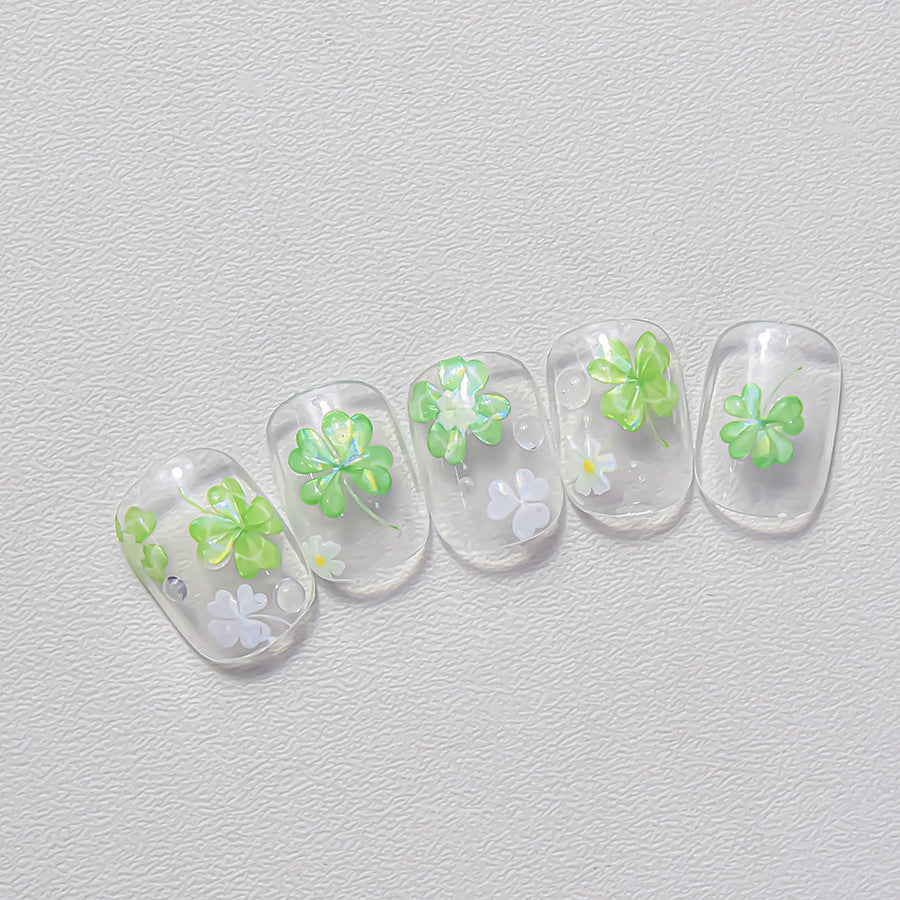 Four-leaf Clover Jelly Nail Deco Sticker