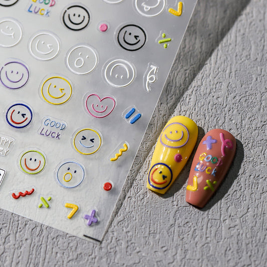 Emoji 5D Nail Deco Stickers