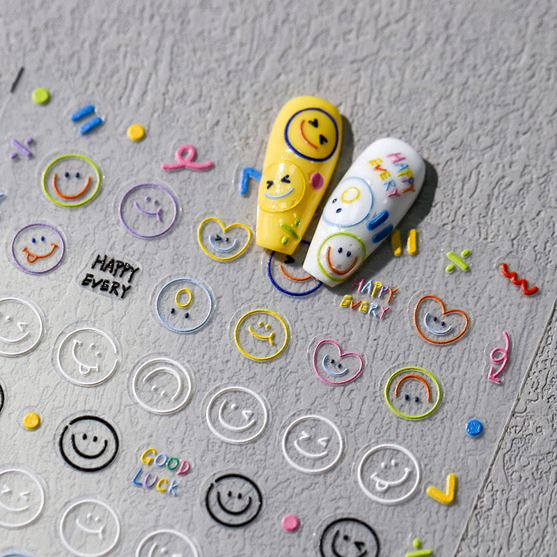 Emoji 5D Nail Deco Stickers