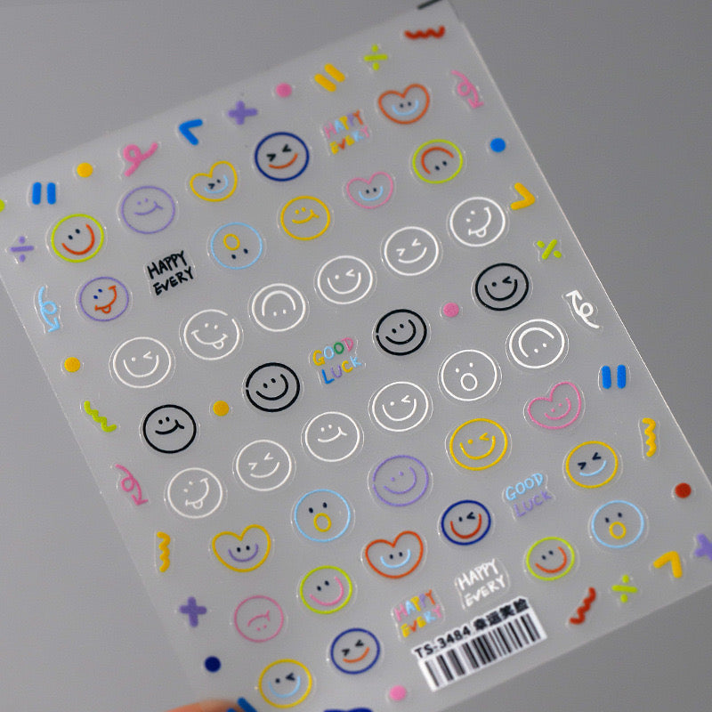 Emoji 5D Nail Deco Stickers