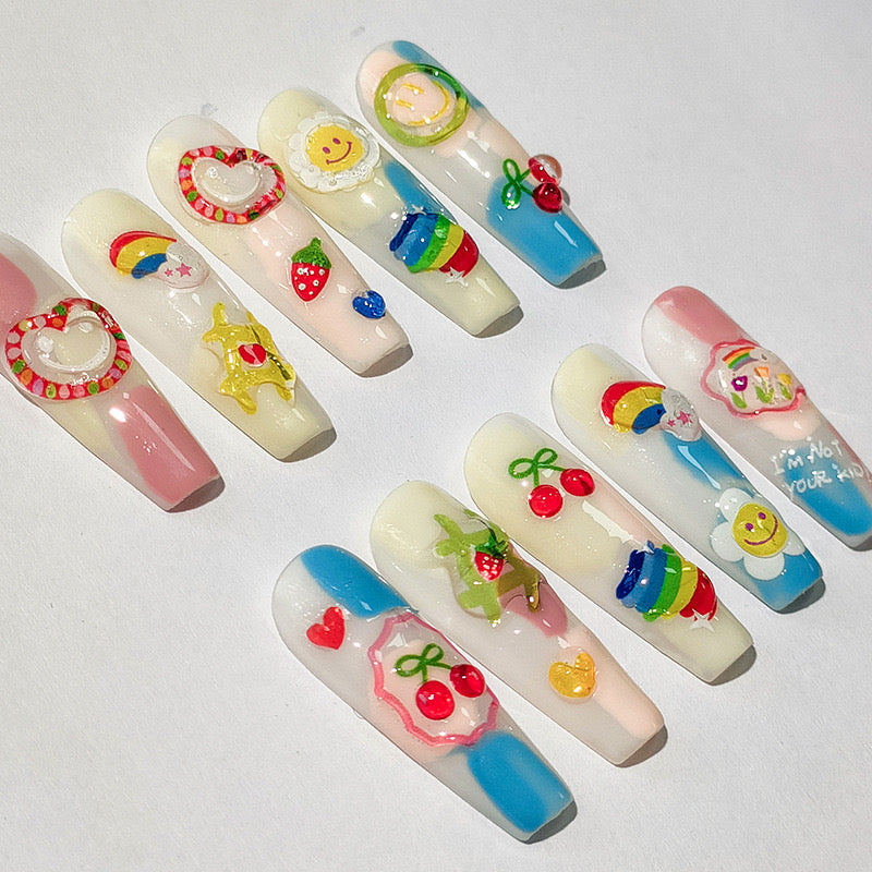 Emoji 5D Jelly Nail Deco Stickers