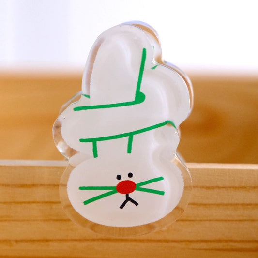 NINIGOGO | Curly-eared Bunny Acrylic Binder Clip