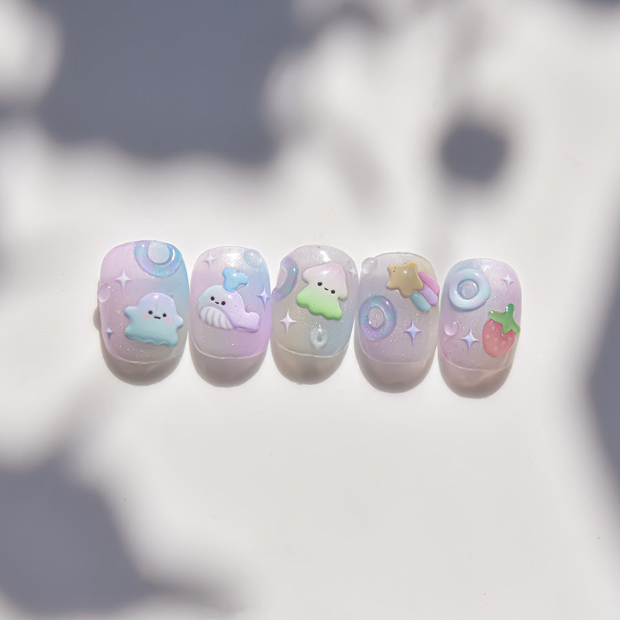 Jelly Fish Nail Deco Sticker