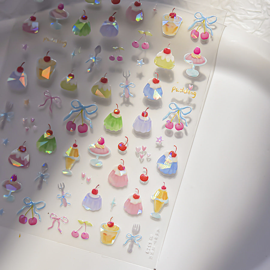 Jelly Pudding Nail Deco Sticker