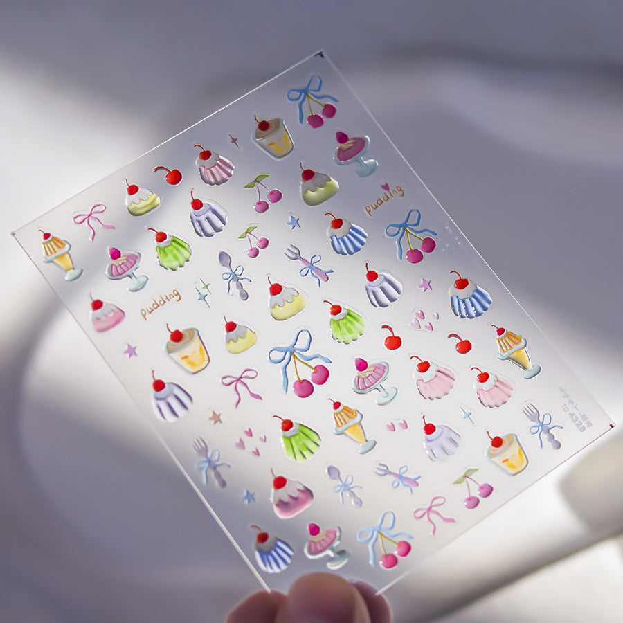 Jelly Pudding Nail Deco Sticker