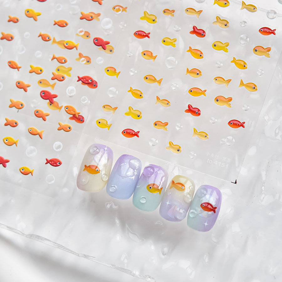 Jelly Fish Nail Deco Sticker