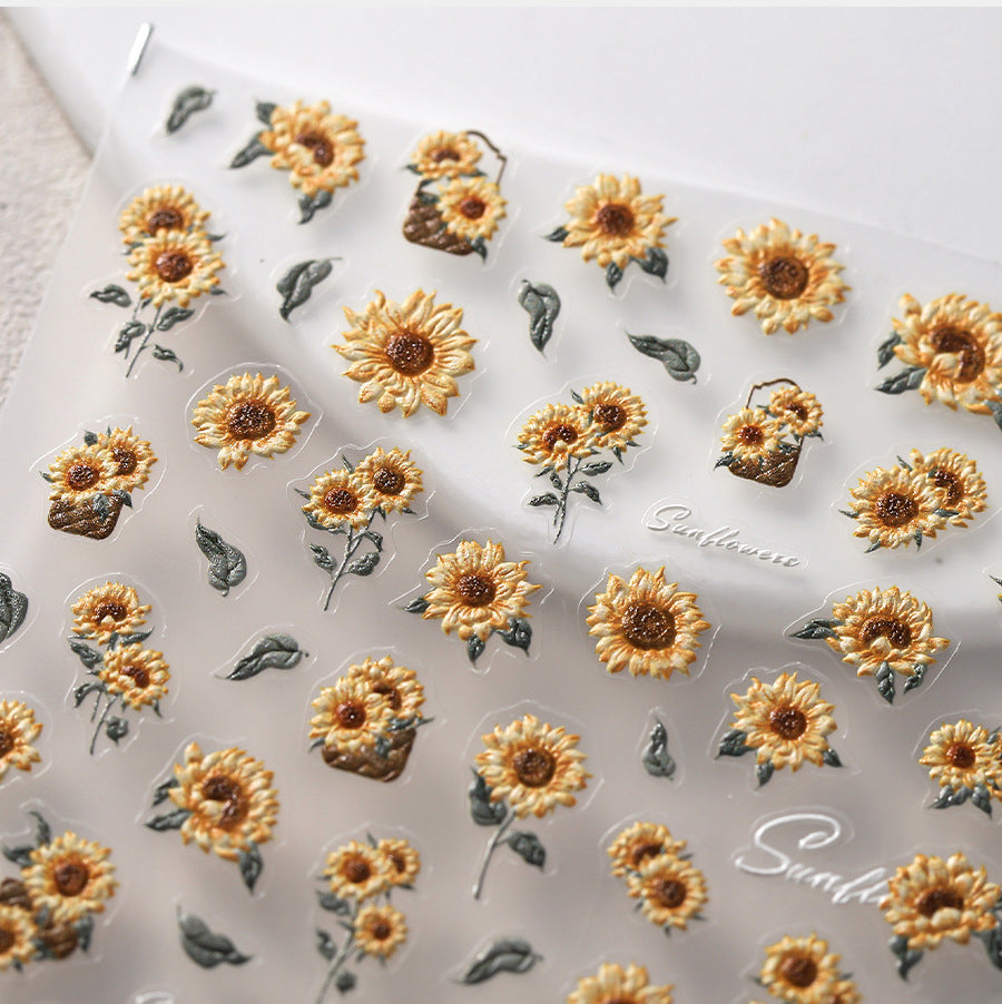 Sunflower Nail Deco Sticker